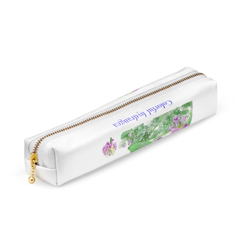 カラフルなアジサイのペンケース