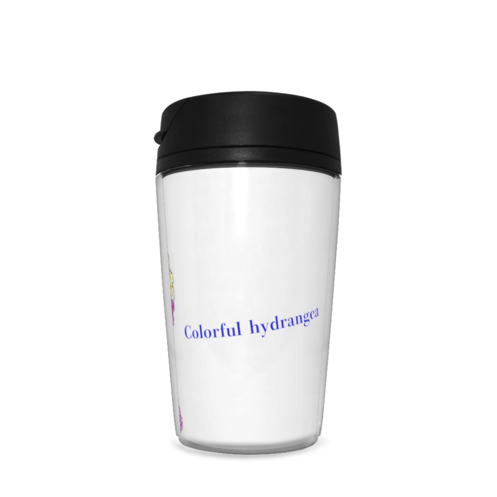 カラフルなアジサイのタンブラー