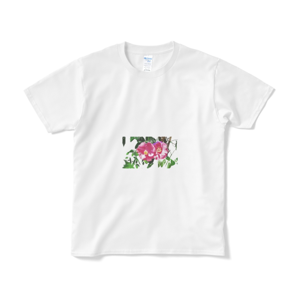 椿のtシャツ―白