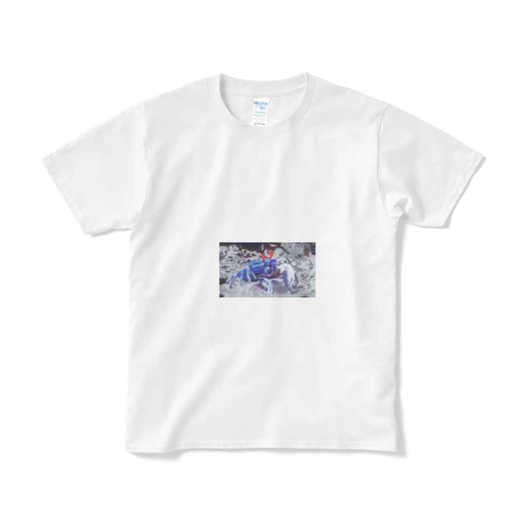 カニのtシャツ―白