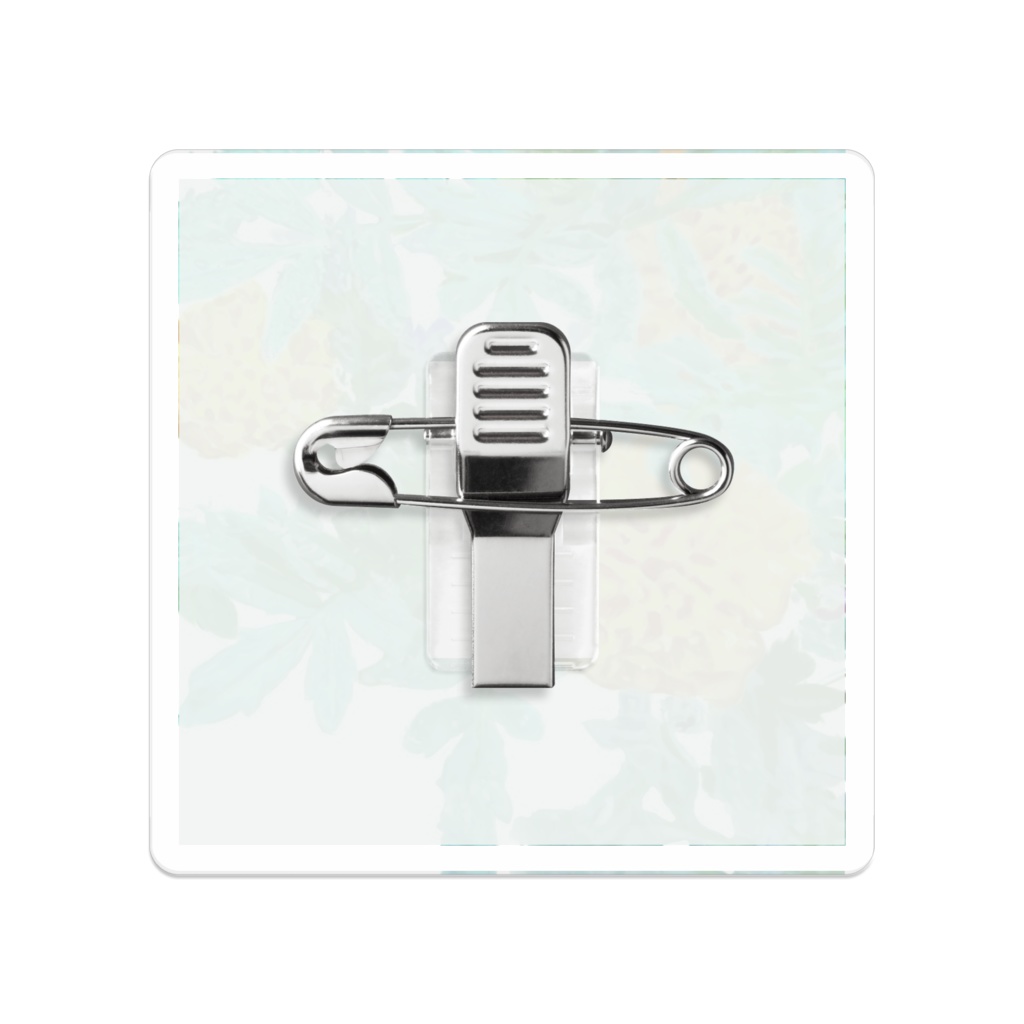 雨に濡れたマリーゴールド(千寿菊)のアクリルバッジ