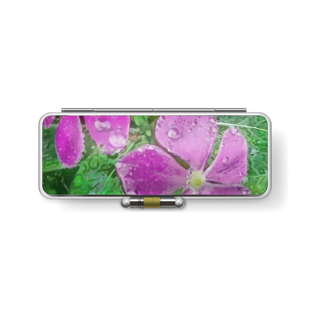 マリーゴールドとニチニチソウの印鑑ケース