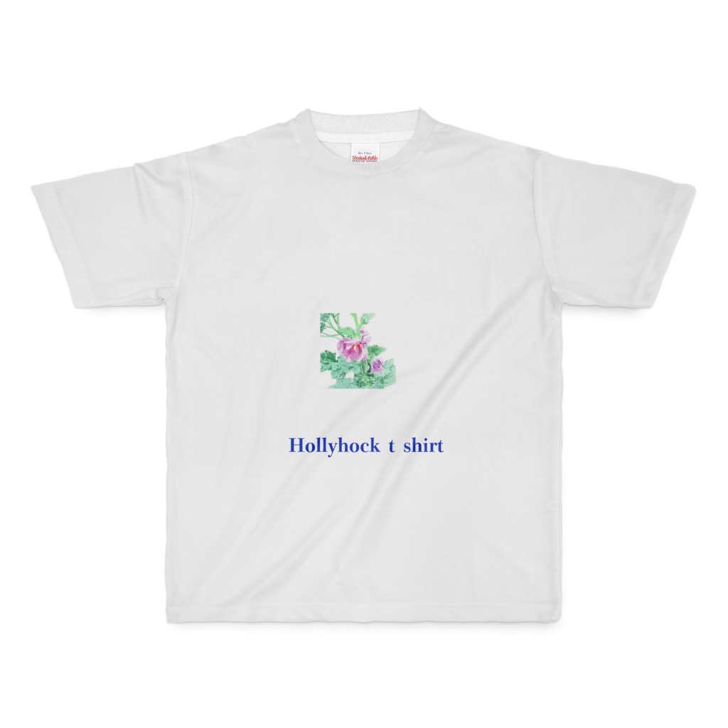  タチアオイ（立葵）のフルグラフィックTシャツ - M - 
