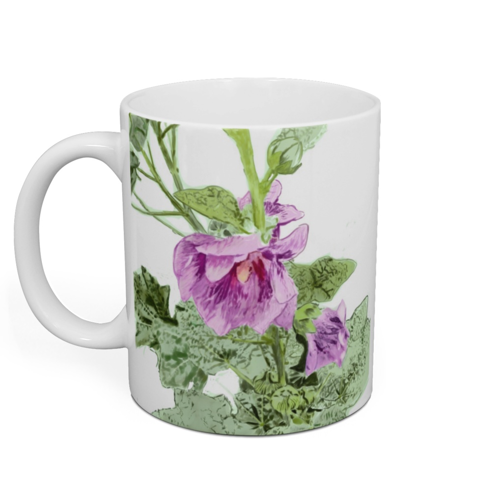 タチアオイ(立葵)のマグカップ