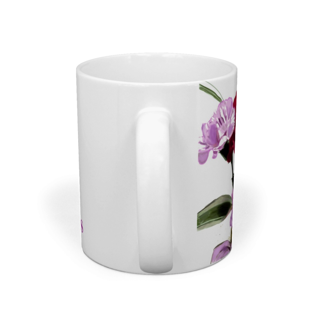 5本のバラのマグカップ