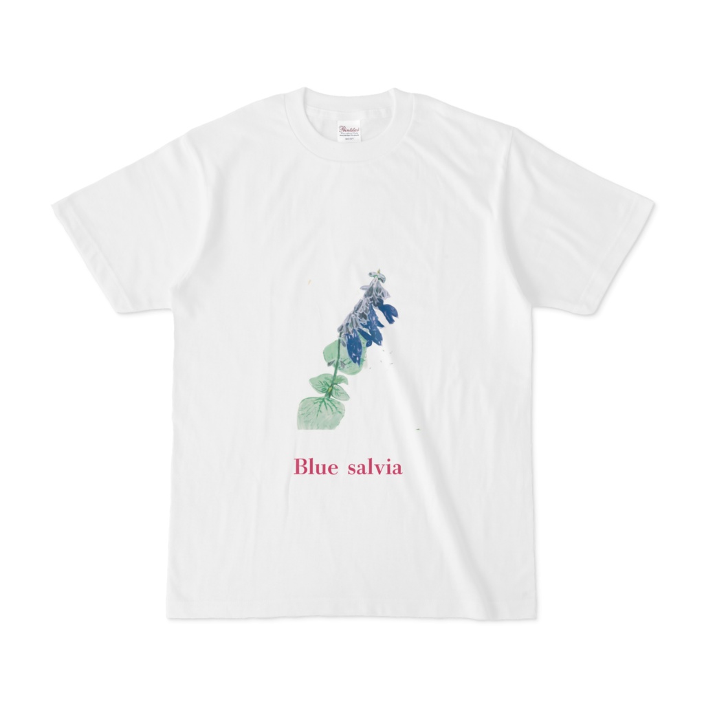 青いサルビアのtシャツ