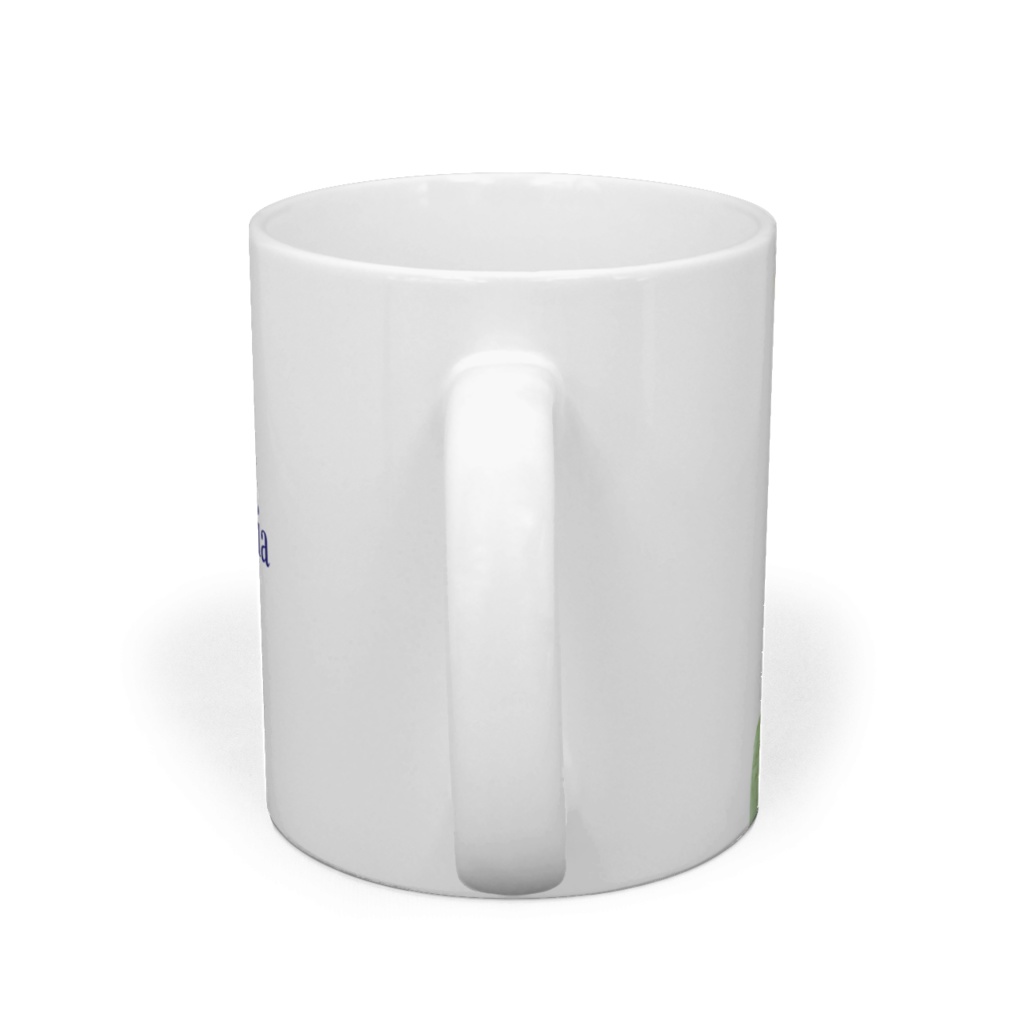 青いサルビアのマグカップ