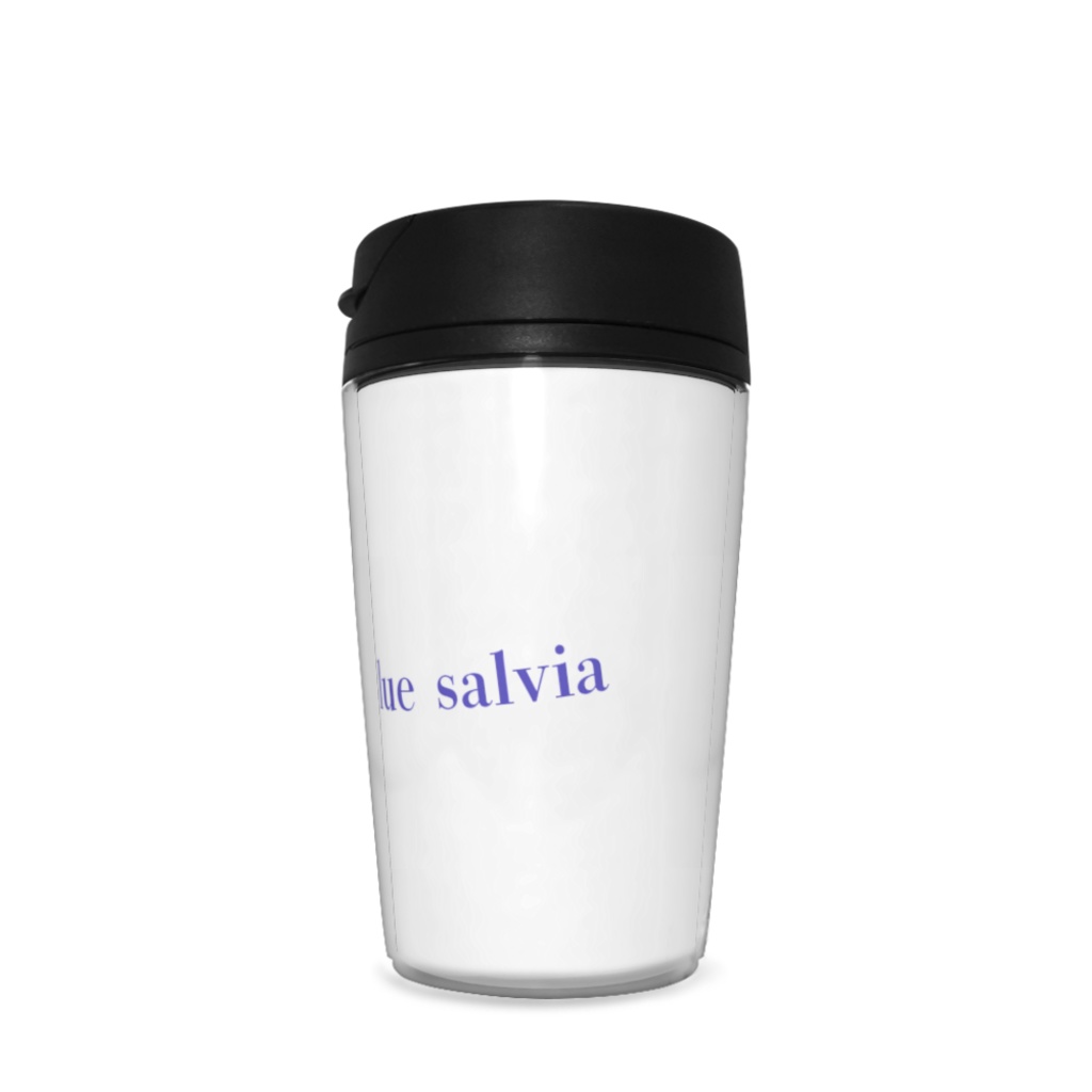 青いサルビアのタンブラー