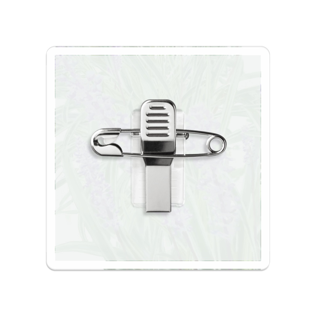 ヤブランのアクリルバッチ