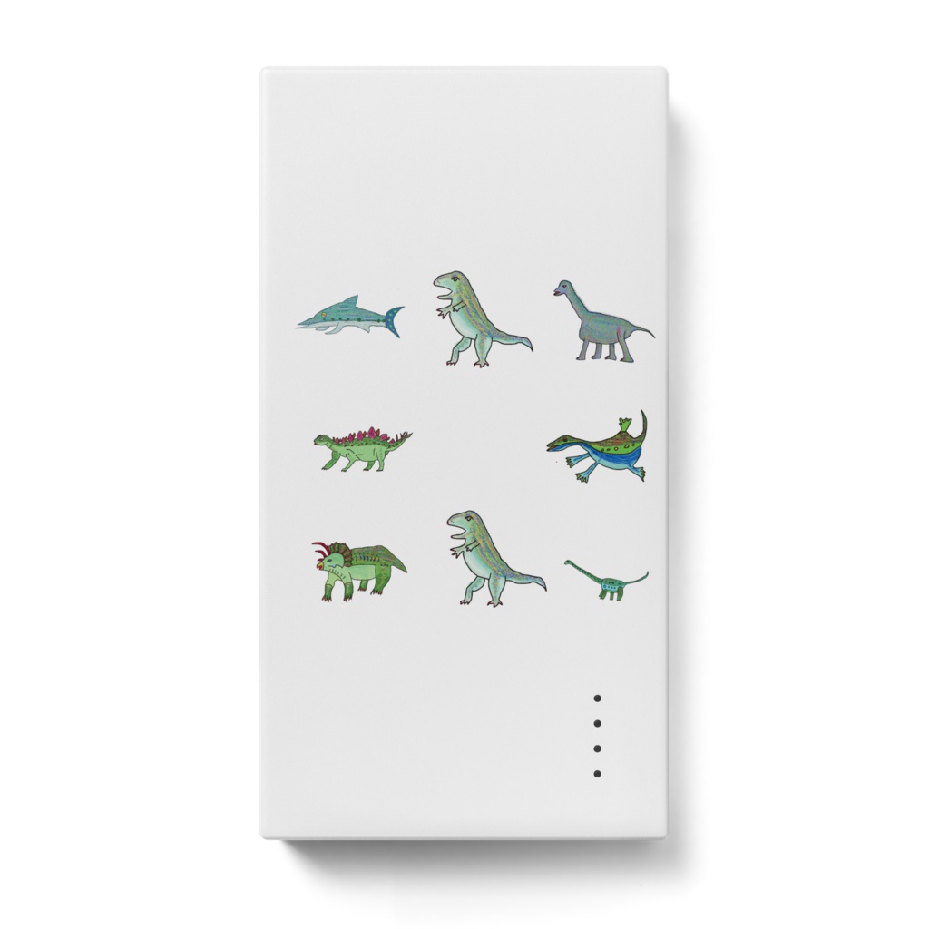 恐竜の仲間達のモバイルバッテリー