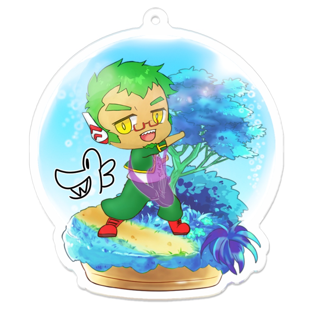 【EGOISTARS】鰐川ブーツ:夢の散歩道アクリルキーホルダー