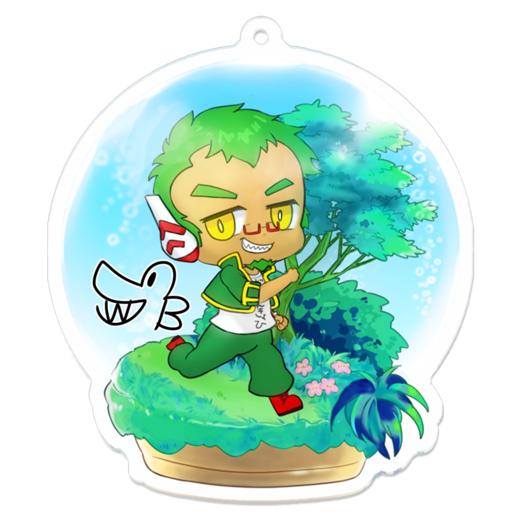 【EGOISTARS】鰐川ブーツ:夢の散歩道アクリルキーホルダー