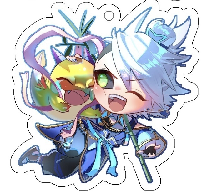ライ卜さん＋虹ケロちゃんアクキー