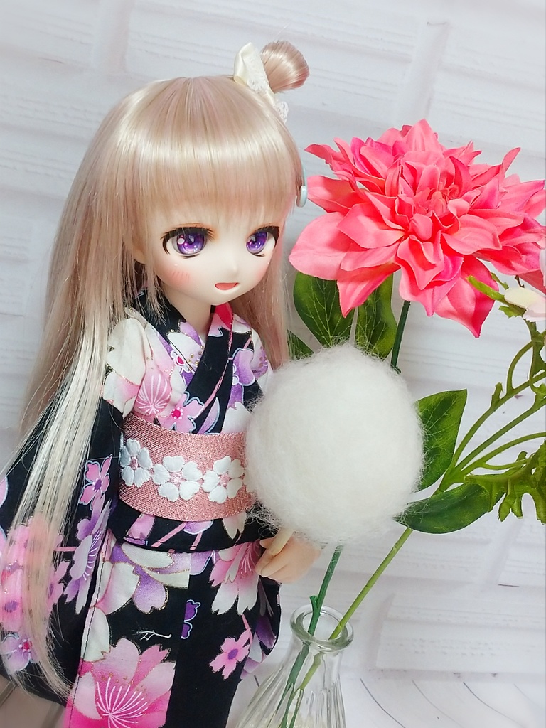 ◆販売終了◆【同梱不可】夏祭り浴衣セット*夜桜(MDD)