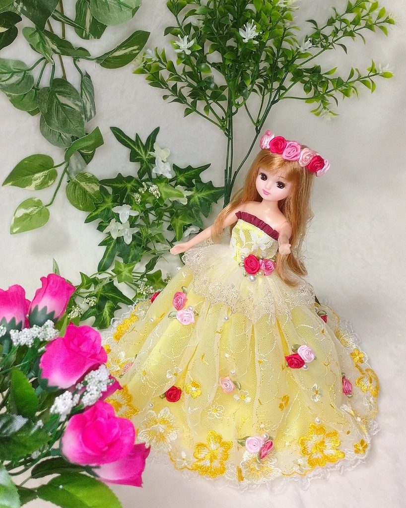 童話ドレス(1/6サイズ)【ネコポス同梱不可】