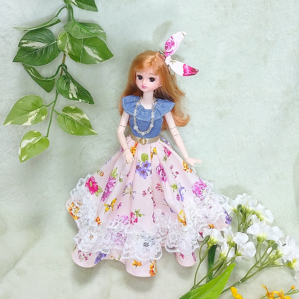 春のドレス(1/6サイズ)【ネコポス同梱不可】