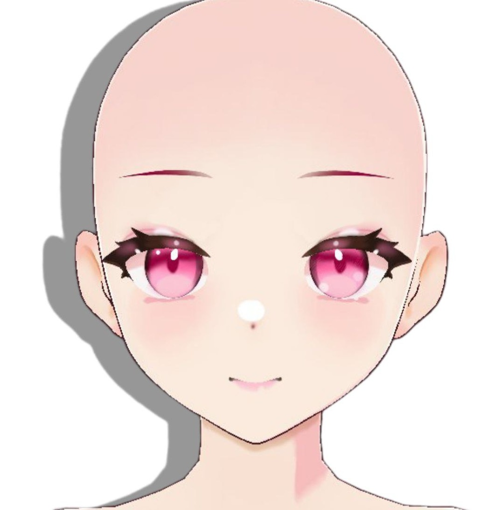 Blush Babe VRoid Full Face Set ✦ Custom Eyes, Skin, Brows & More (No Hair) ブラッシュベイブ フルフェイスセット ✦ カスタム目・肌・眉など一式(髪なし)