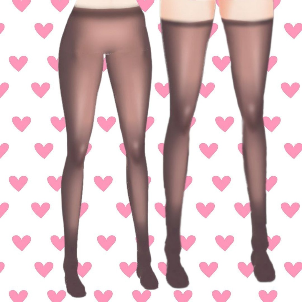シアータイツ2種セット – Thigh-High & Full-Length