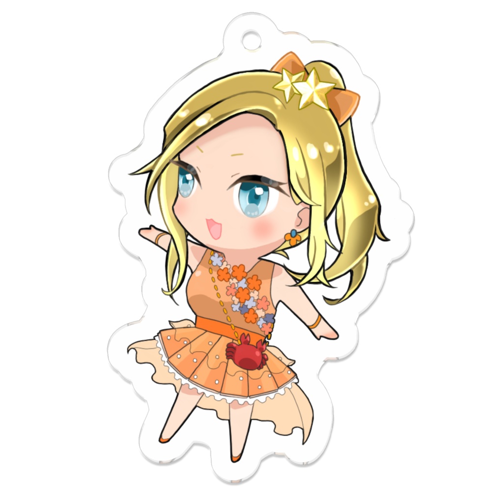 メルスタ☆ふわふわアイドル莉子(ぱっちりver)アクリルキーホルダー