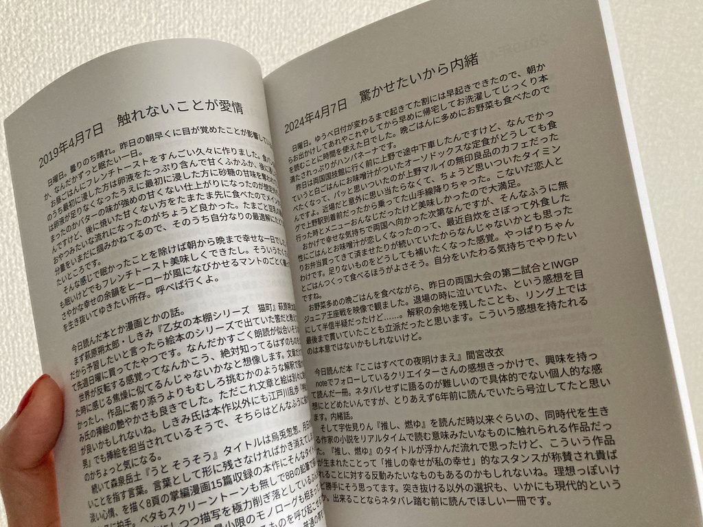 日記ZINE『リアイソレータ 赤』