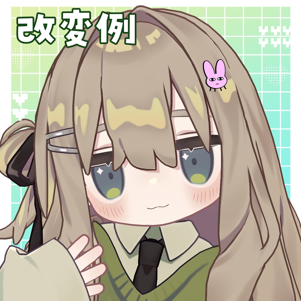 【無料】金星うさぎヘアピン
