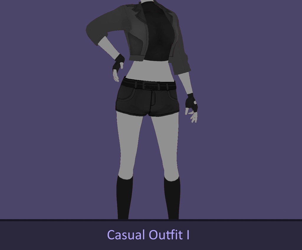 [Vroid] Casual Jacket and Shorts