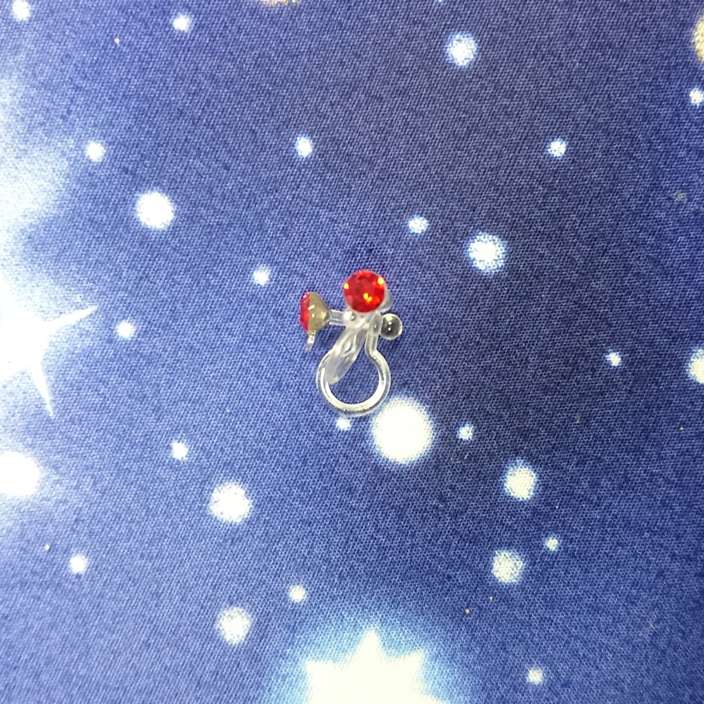 エドモチーフ十字架ピアスイヤリング