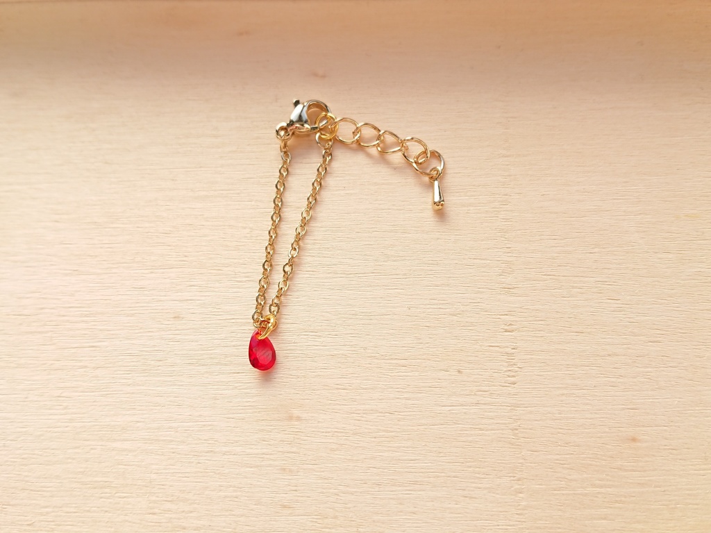 【11cmぬいぐるみ用】ジルコニアドロップネックレス