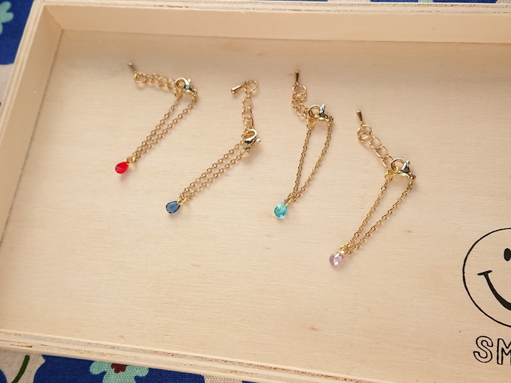 【11cmぬいぐるみ用】ジルコニアドロップネックレス