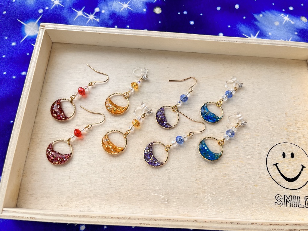 赤井、降谷、快斗、新一イメージ たゆたうピアスイヤリング