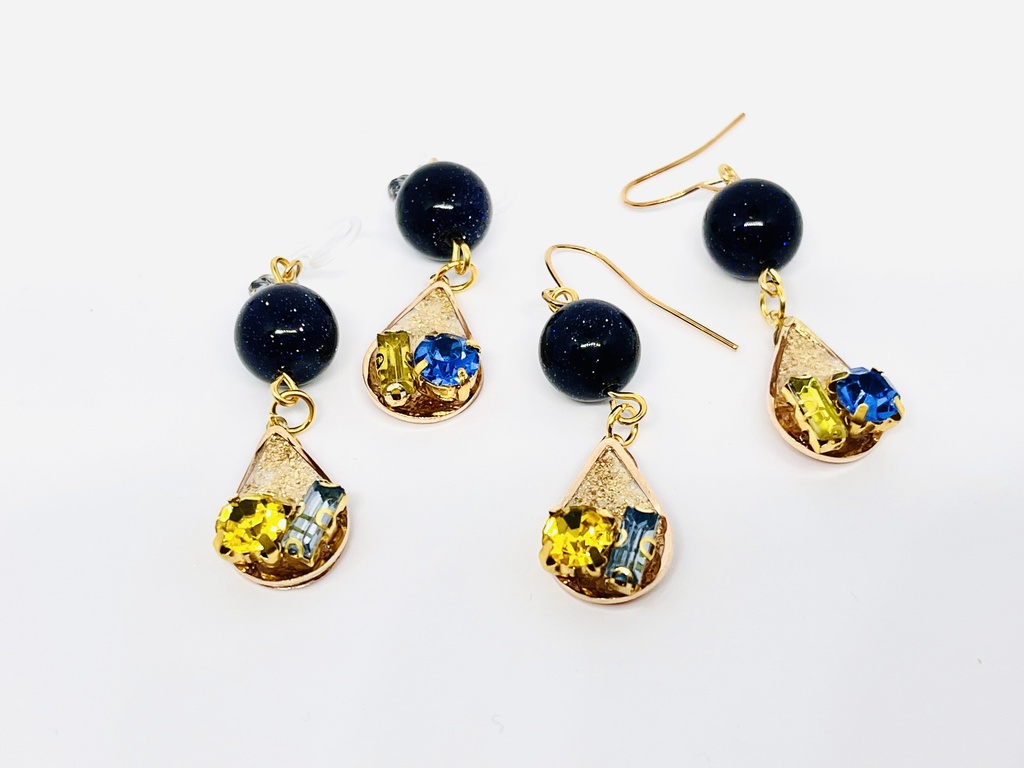 銀河の降新イメージイヤリング&ピアス