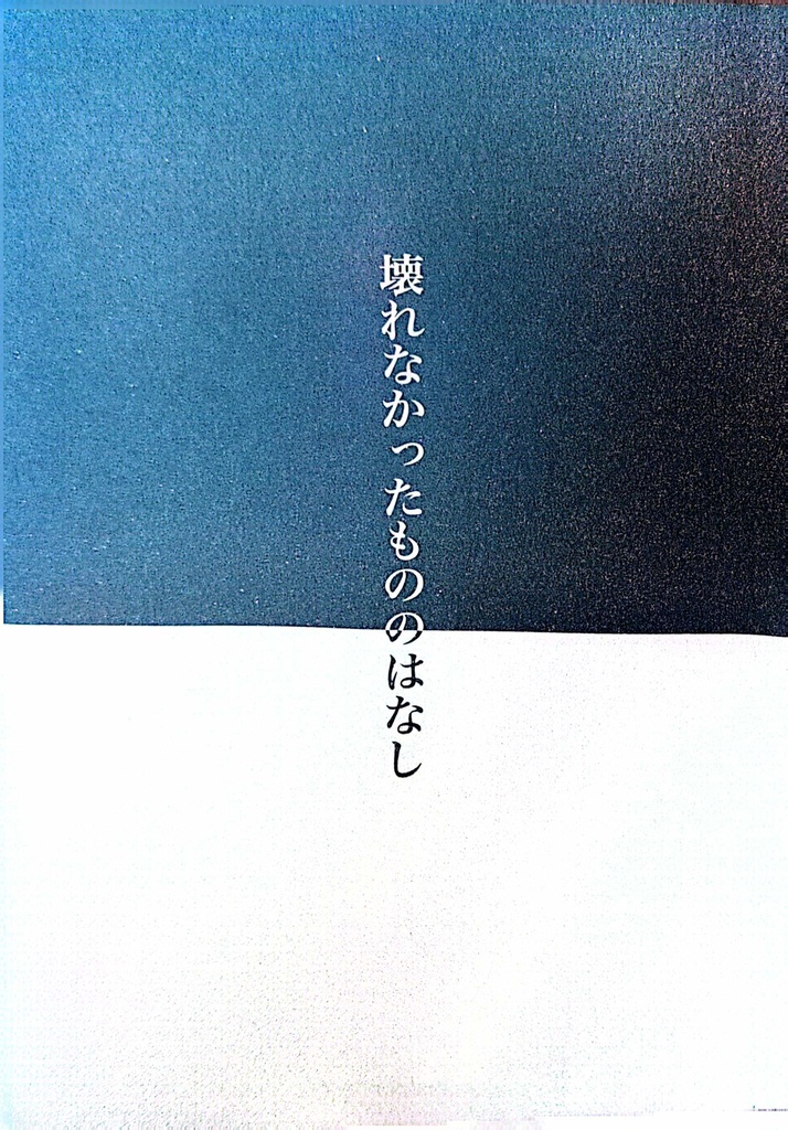 壊れなかったもののはなし