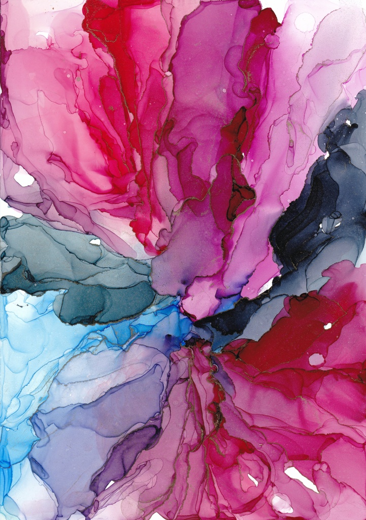 アルコールインクアートテクスチャNo.3