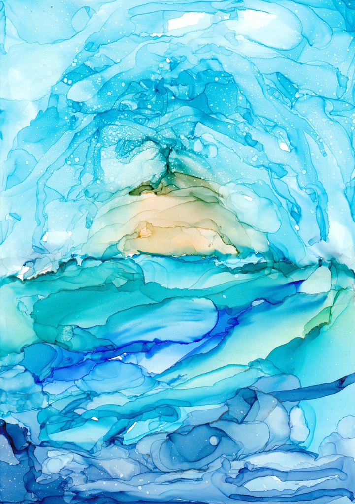 アルコールインクアートテクスチャNo.4