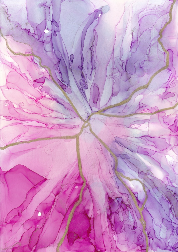 アルコールインクアートテクスチャNo.5