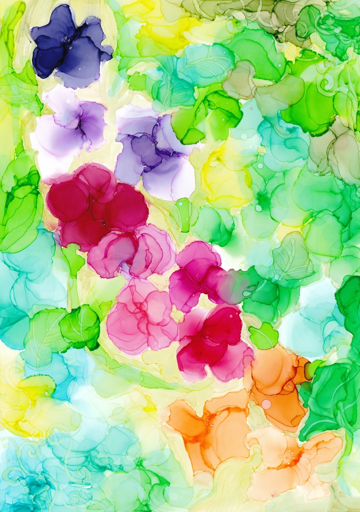 アルコールインクアートテクスチャNo.6