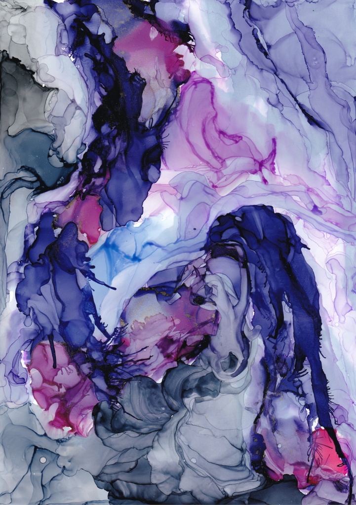 アルコールインクアートテクスチャNo.7