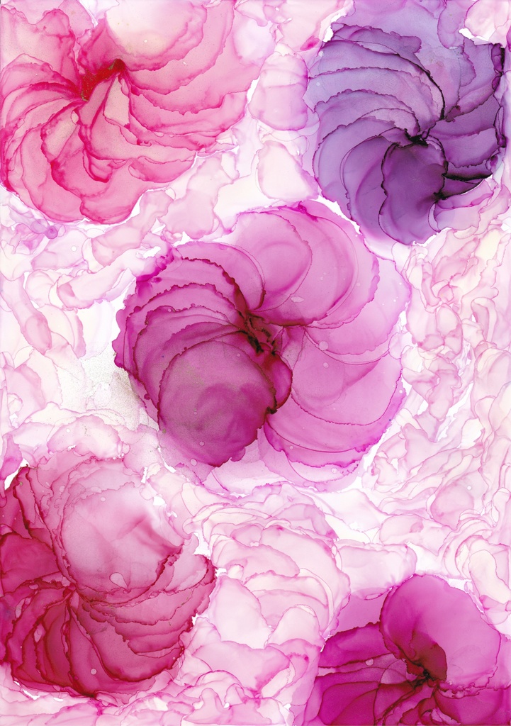 アルコールインクアートテクスチャNo.8