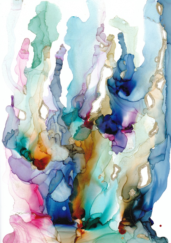 アルコールインクアートテクスチャNo.9