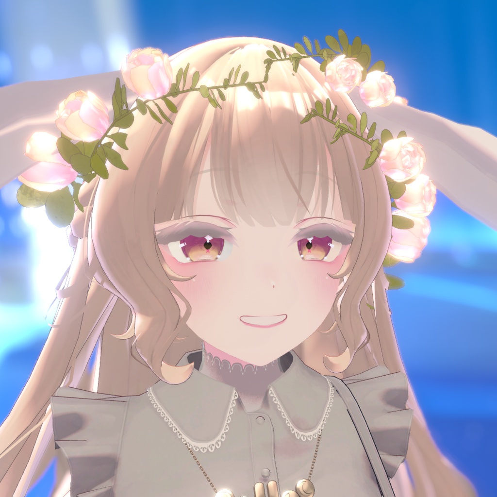 マリシア対応【夢花(ゆめはな)】VRChat / 花の髪飾り (3D)(全10色)