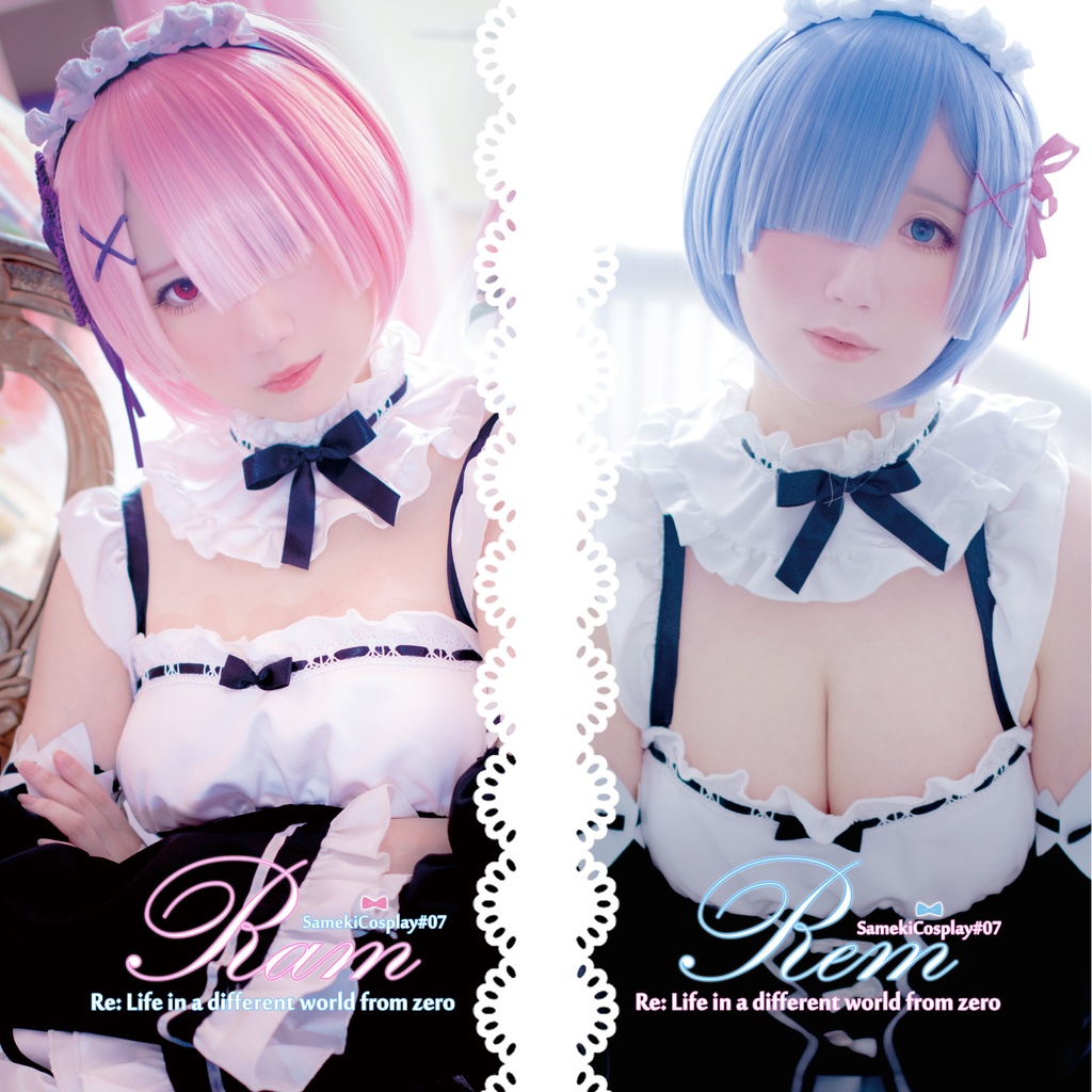 Dl先行 リゼロ レムxラム コスプレ写真集セット Cd Rom付き Samekicosplay 07 Samekizm Booth