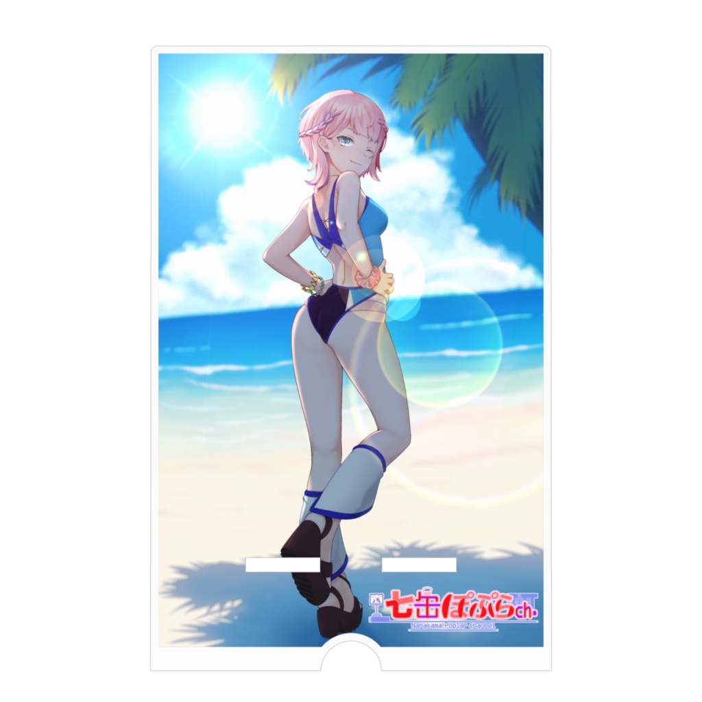 七缶ぽぷらアクリルスマホスタンド(水着ver)