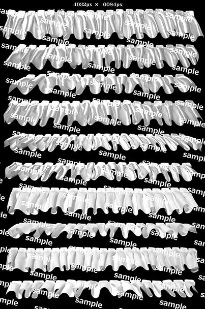 フリルPNG画像素材集【アオリ・俯瞰対応】