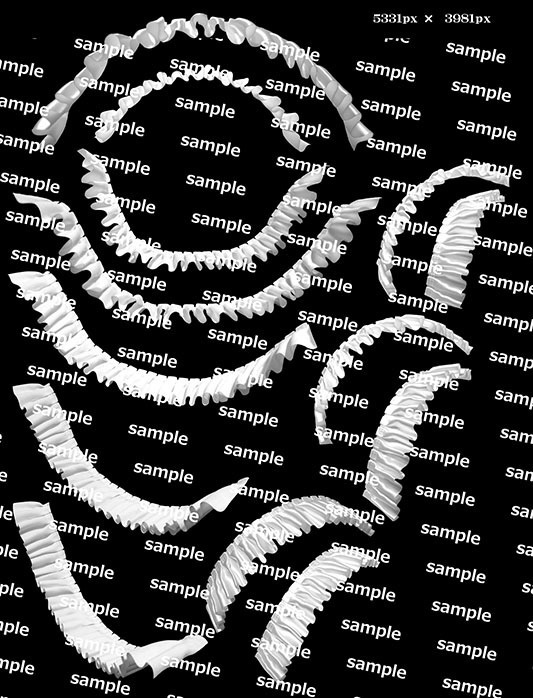 フリルPNG画像素材集【アオリ・俯瞰対応】