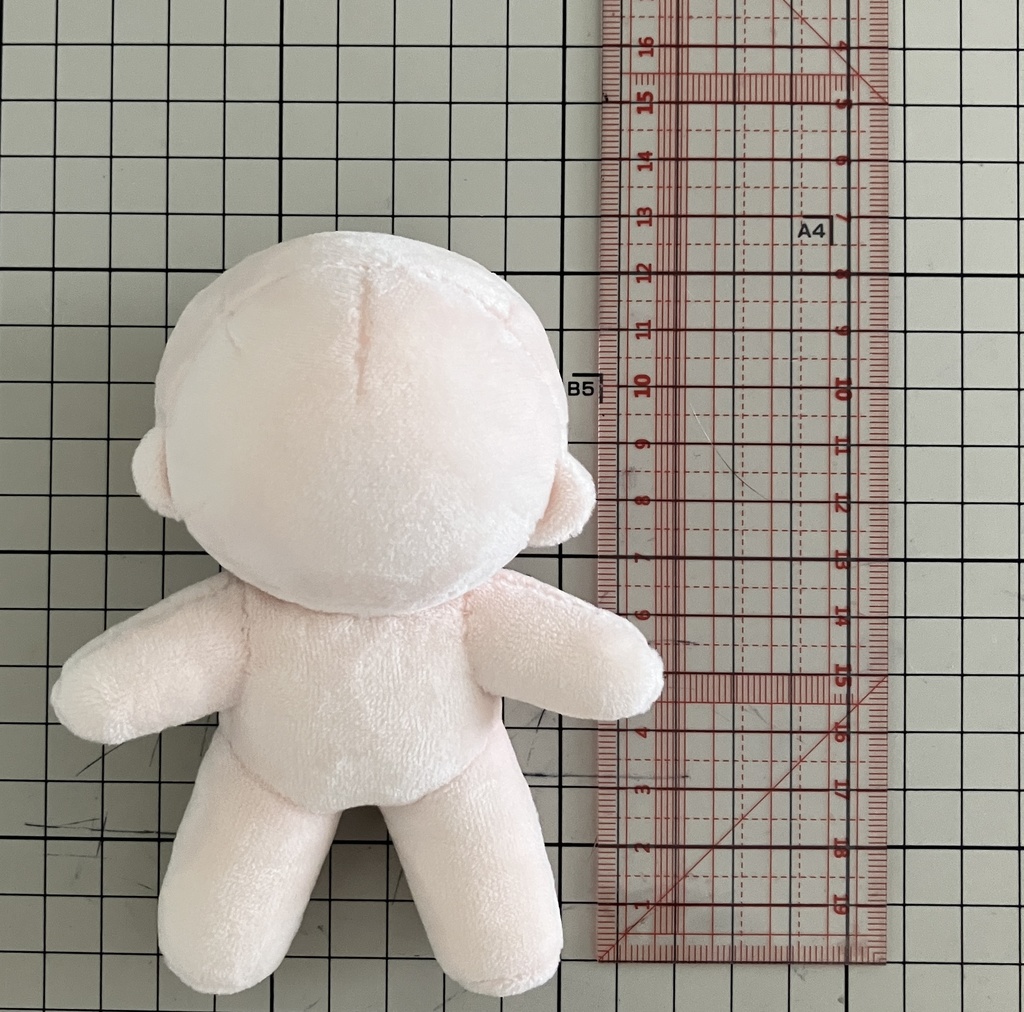 あたまが小さめのぬいの型紙【作り方工程写真説明書付き】