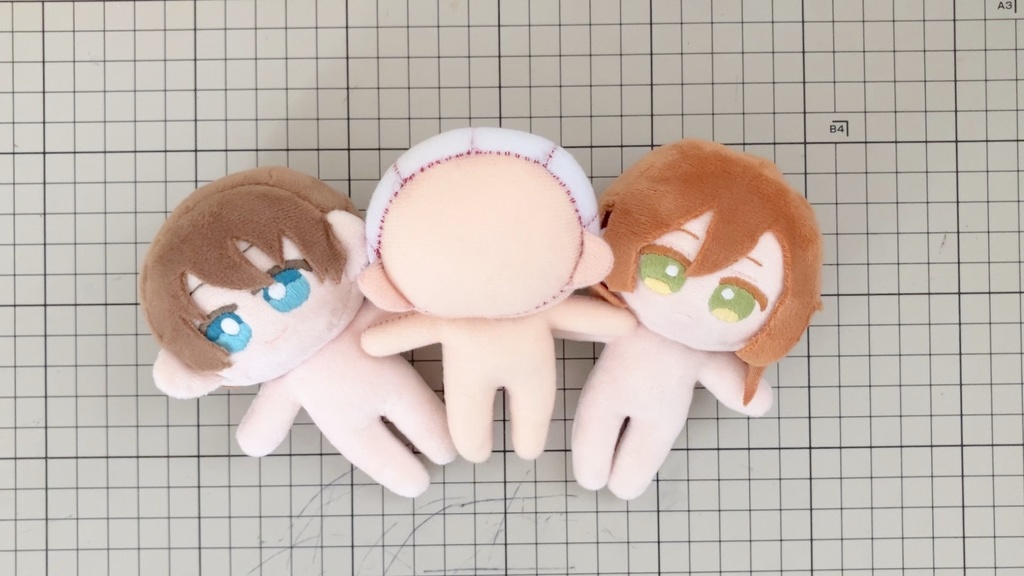 約11センチのぬいの型紙【無料配布】