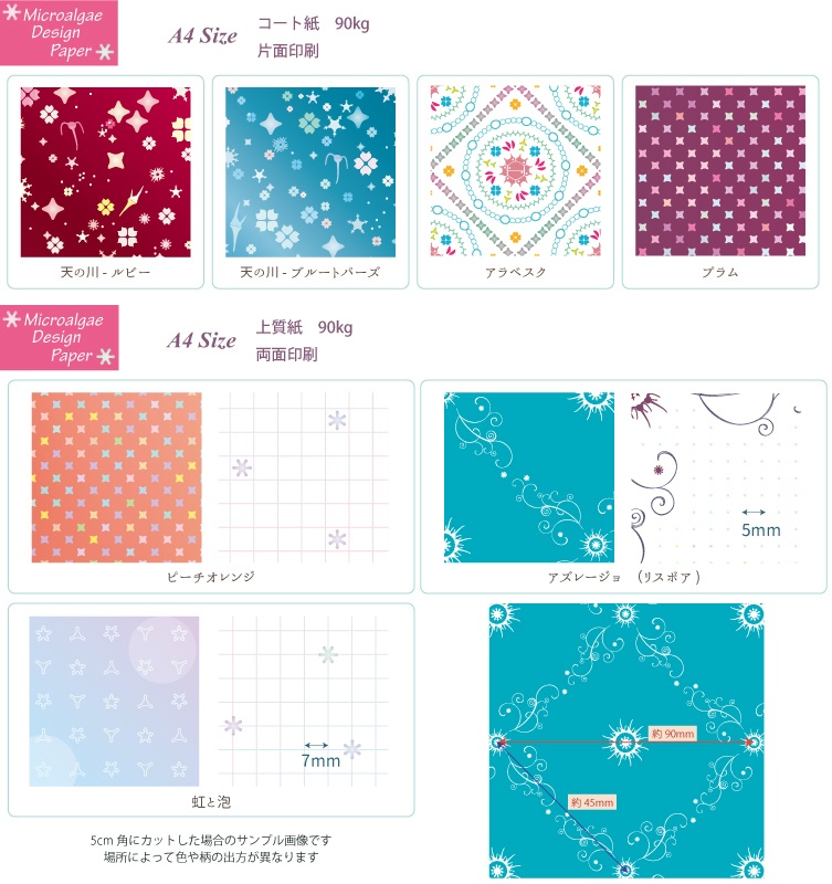 微小藻類デザインペーパー⭐︎全種セット