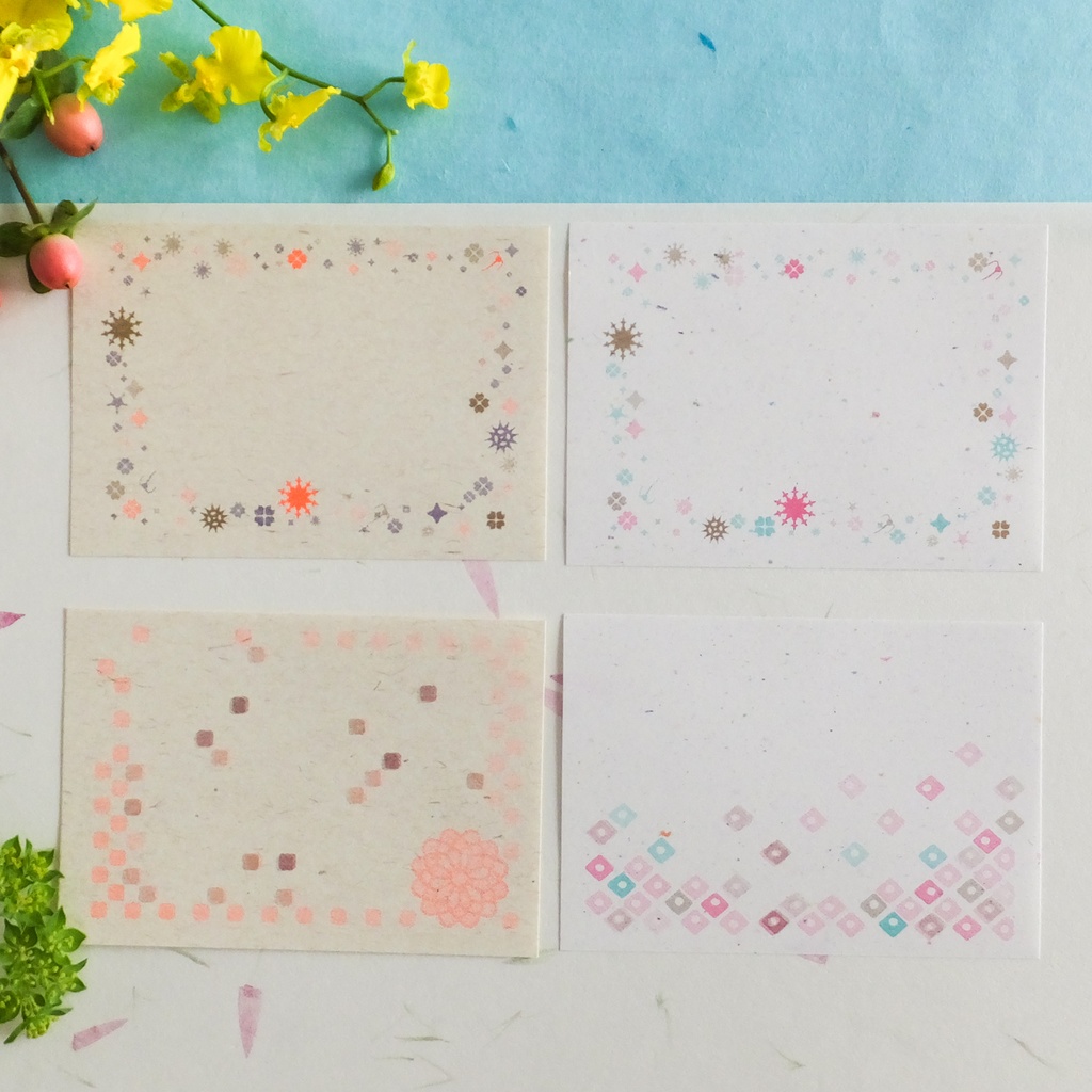 和柄&微小藻類のメッセージカード