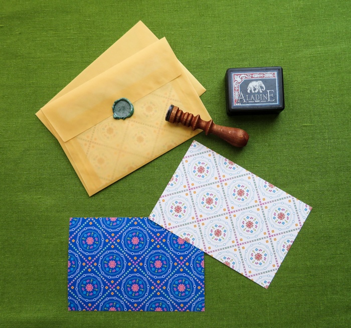 アラベスク-微小藻類の絵はがき ポストカード2種