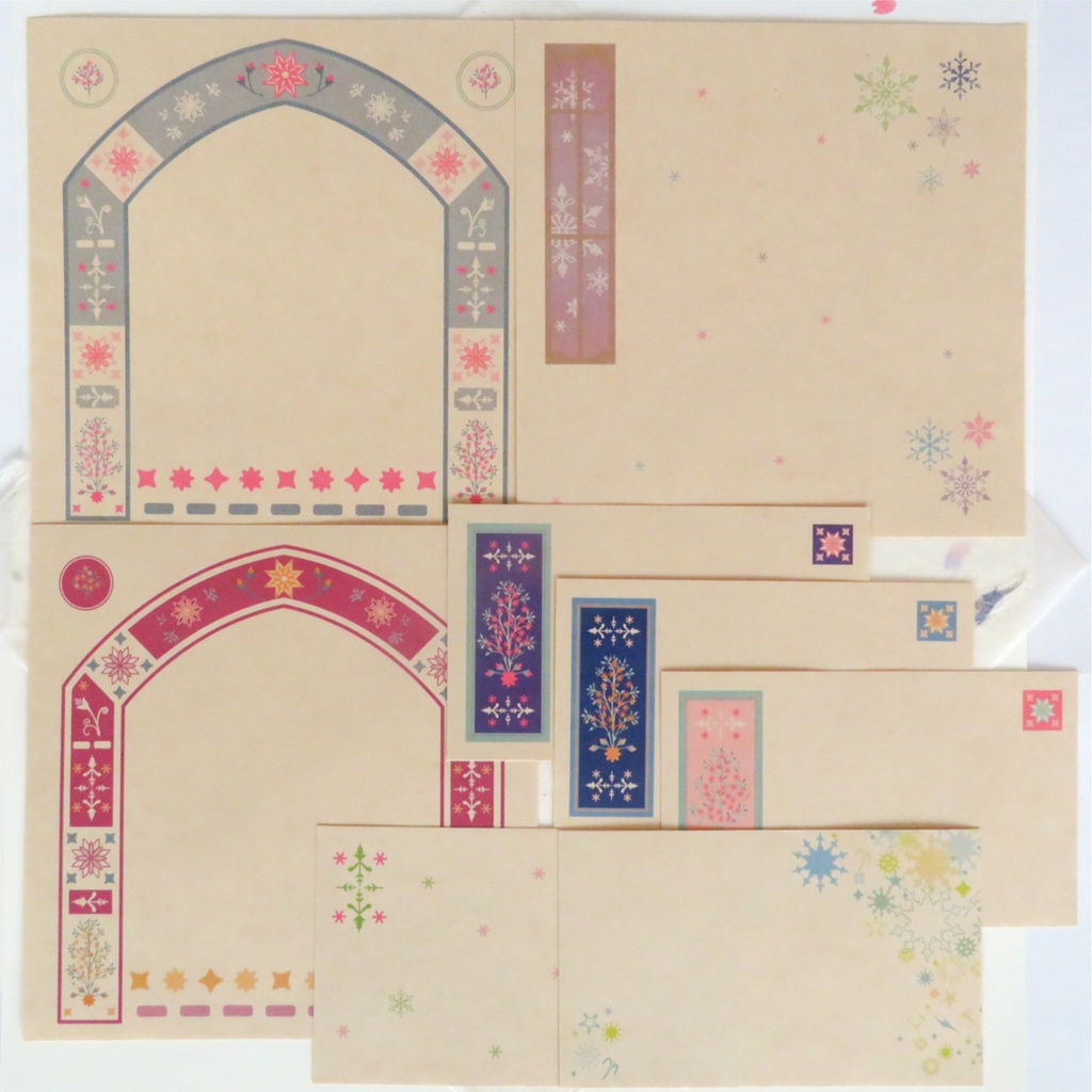 便箋 異境の文様